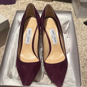 Jimmy Choo Deep Purple Heels